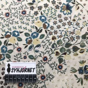 Satin i polyester med blomster fra italiensk modehus