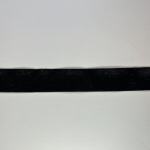 Elastik med lurex sort 40 mm blød bagside
