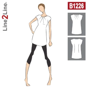 Line2Line-b1226-Tunika med læg - fast.