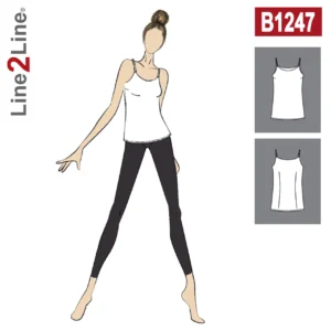 Line2Line-b1247-Top med stropper - fast