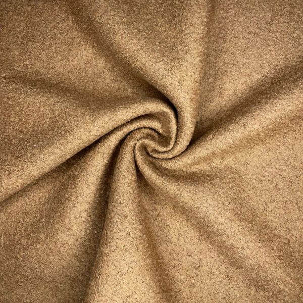 frakkestof uld polyester frakke overtøj vinter efterår brun camel
