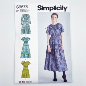 simplicity snitmønster kjole mønster s9678 k5