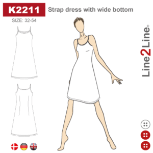 Line2Line-k2211-Stropkjole med vidde - stræk