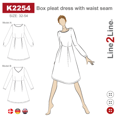 Line2Line-K2254-Taljeskåretkjole med wienerlæg