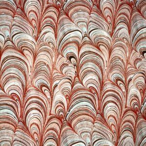 kanvas canvas bomuld psykedelisk mønster rød