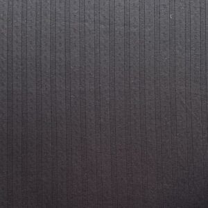Bomuldsjersey sort med hulmønster øko-tex 100