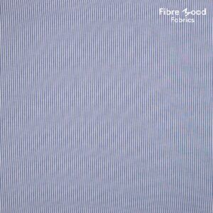 bomuld polyester fast vævet fibre mood seersucker stribet blå hvid FM311054