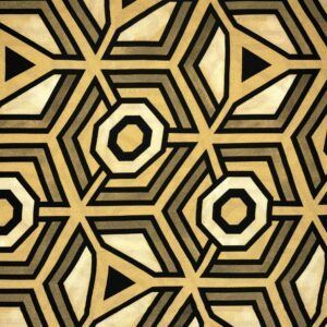 viskose fast vævet brun beige geometrisk