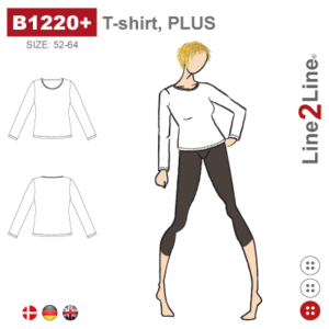 Line2Line-B1220-T-shirt, PLUS