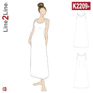 Line2Line-K2209+-Kjole med vidde - PLUS