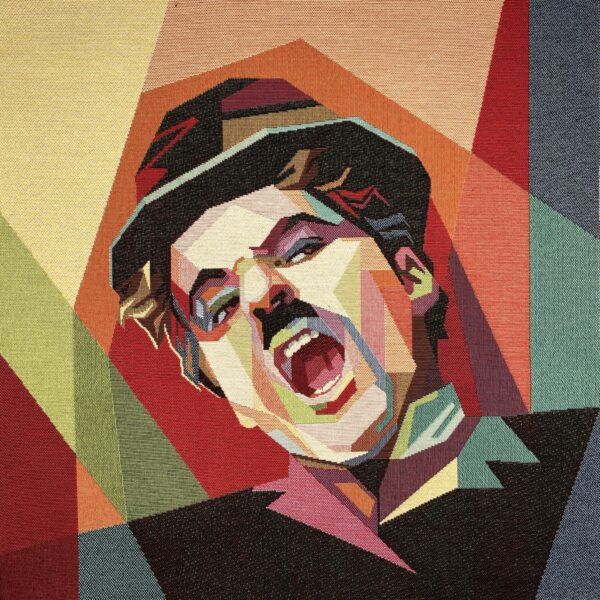 gobelin rapport charlie chaplin farverig